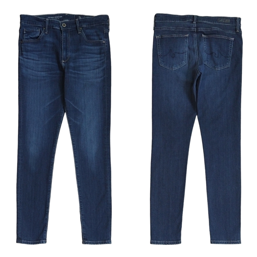 Adriano Goldschmied The Farrah High-Rise Skinny Crop Dark Wash Jean Modern